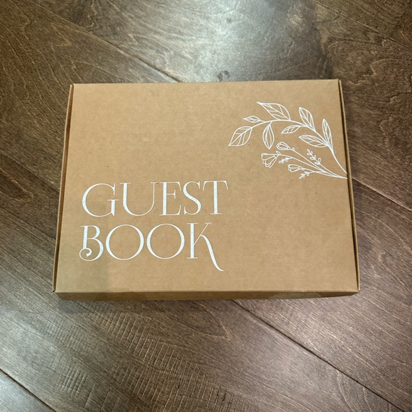 Elegant Guest Book with Greenery Design - Picture 2 of 3